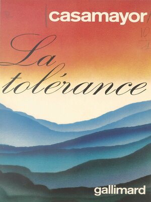 cover image of La tolérance